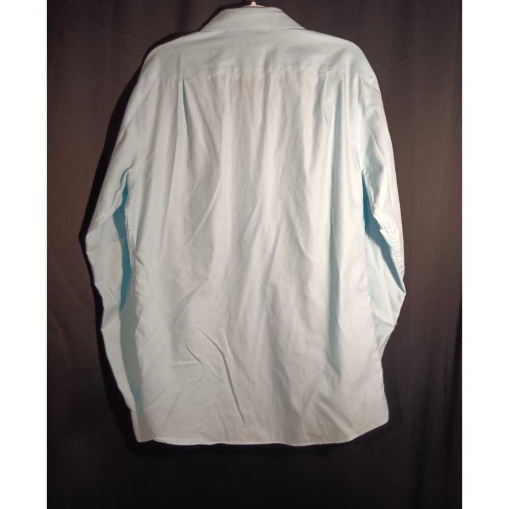 Ryan Seacrest Distinction Men’s Slim Non Iron Dress Shirt 17.5 36/37 Light Blue - Picture 4 of 4